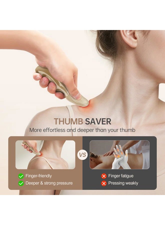 InfiniteRelax Manual Trigger Point Massage Tool and Thumb Saver for Full Body Deep Tissue Massage, 3Pcs Set - Image 4