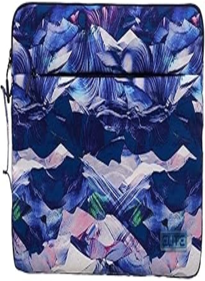 Elite - ELITE Fabric Pocket Sleeve With Flower Design And Zipper Pocket For Laptop And Tablets 15.6 Inch - Multi Color - Image 1