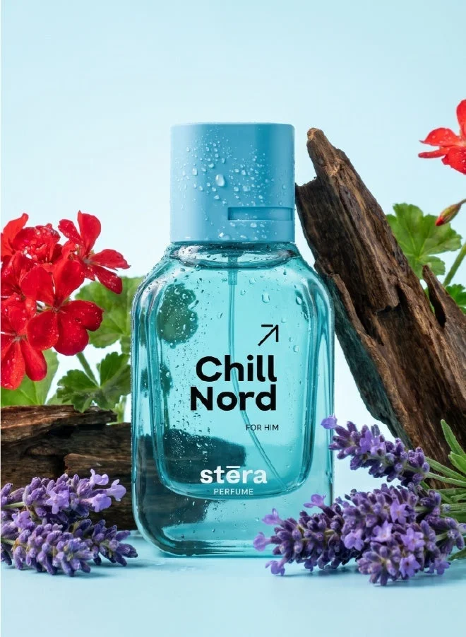 Stera Perfume COOL AMBITION Men's Perfume Set of 3 - CHILL NORD + HEISEN BERG + WILD BLOOM, Eau De Parfum - 50ml (Each), Premium Gift Set For men
