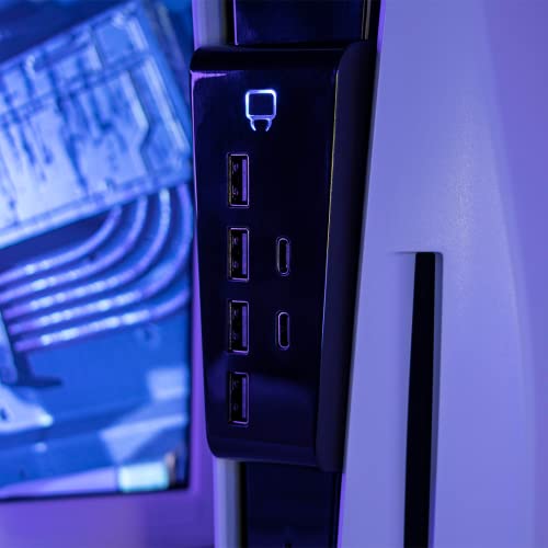 Venom PS5 USB Hub - 6-Port - Includes 4 x USB 2.0 and 2 x USB Type C (PS5) - Image 5