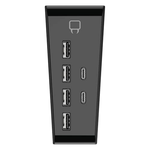 Venom PS5 USB Hub - 6-Port - Includes 4 x USB 2.0 and 2 x USB Type C (PS5) - Image 2