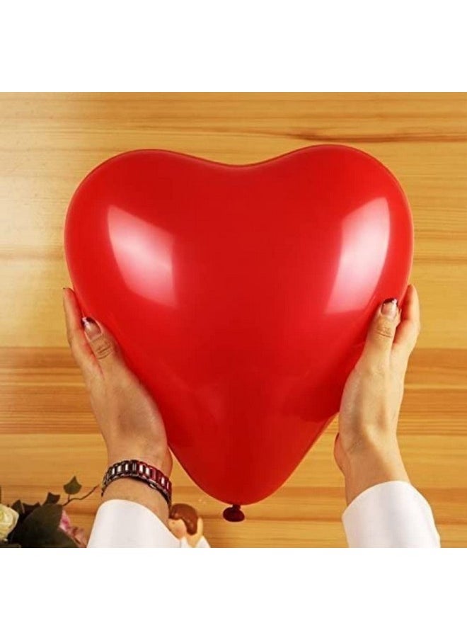 Balloonistics Red Heart Latex valentine Balloon Pack of 50  - Image 4