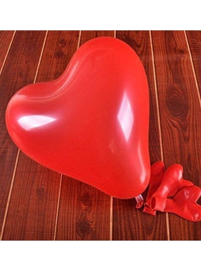Balloonistics Red Heart Latex valentine Balloon Pack of 50  - Image 3