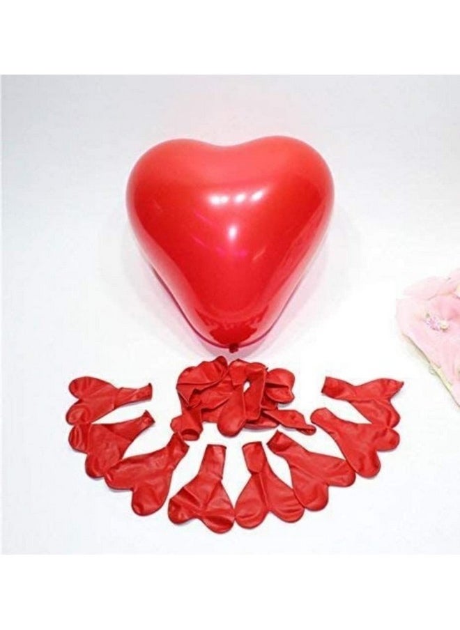 Balloonistics Red Heart Latex valentine Balloon Pack of 50  - Image 2