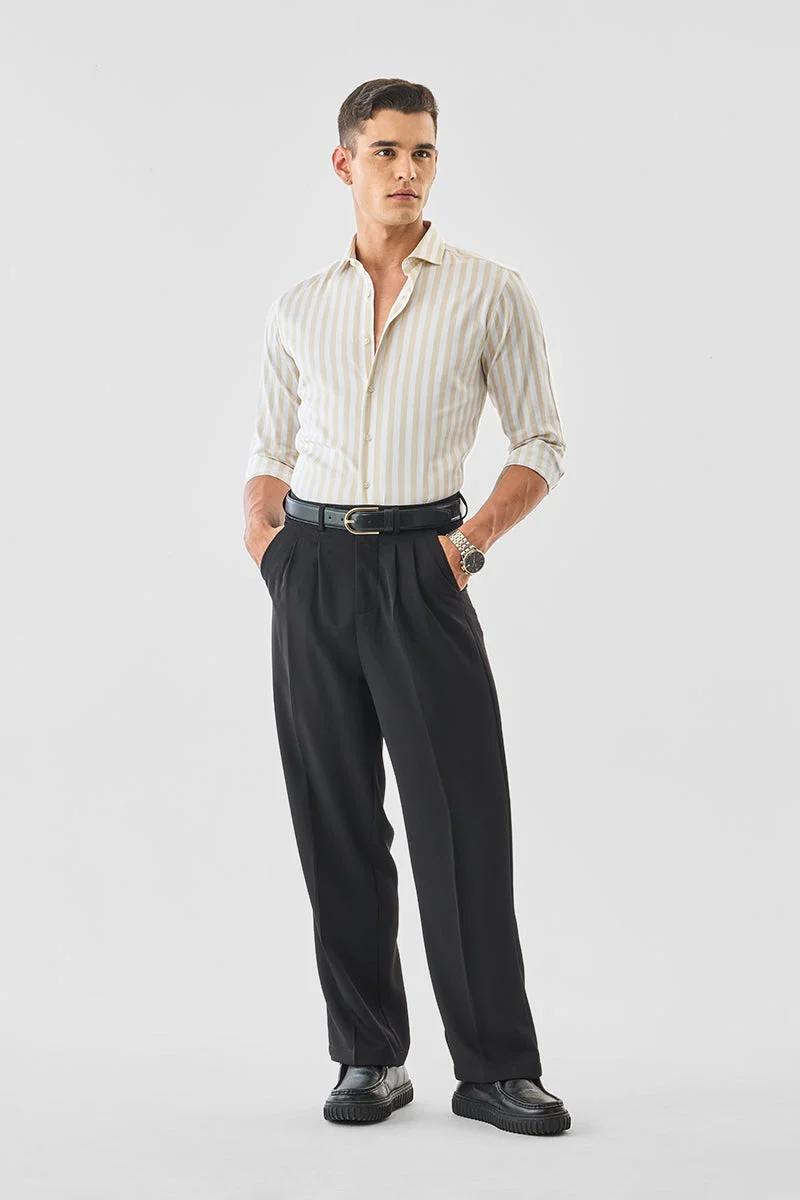 SNITCH قميص قطني فاخر بقصة ضيقة