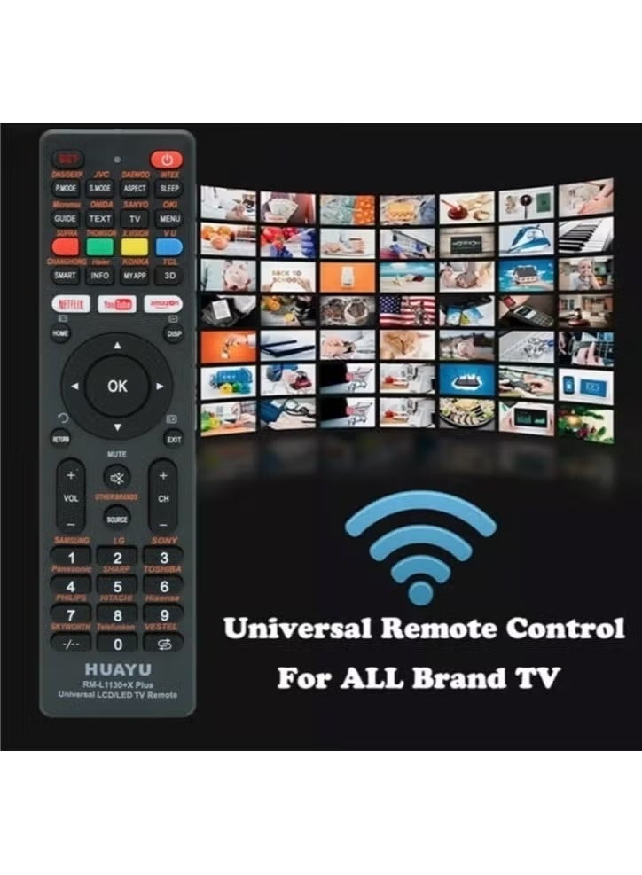 Huayu Universal TV Remote Control – Compatible with Samsung, LG, Sony, Philips, Panasonic, TCL, and More – Supports Netflix, YouTube, Amazon Apps - Image 2