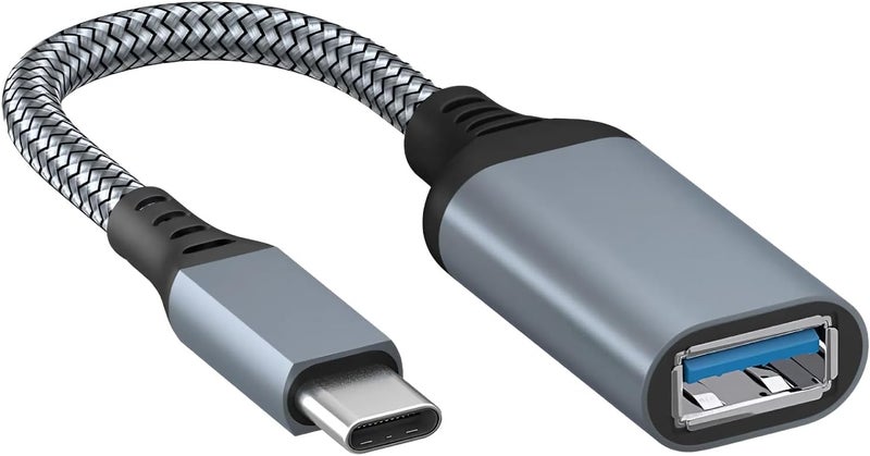 MMOBIEL USBC to USB Female OTG Adapter  TypeC to USB 30 5 Gbps Data Transfer  USBC Male to USB Adapter for iPhone 16 15 iPad MacBook ProAir Samsung Galaxy S25  S24  S23  S22 etc  Grey - Image 1