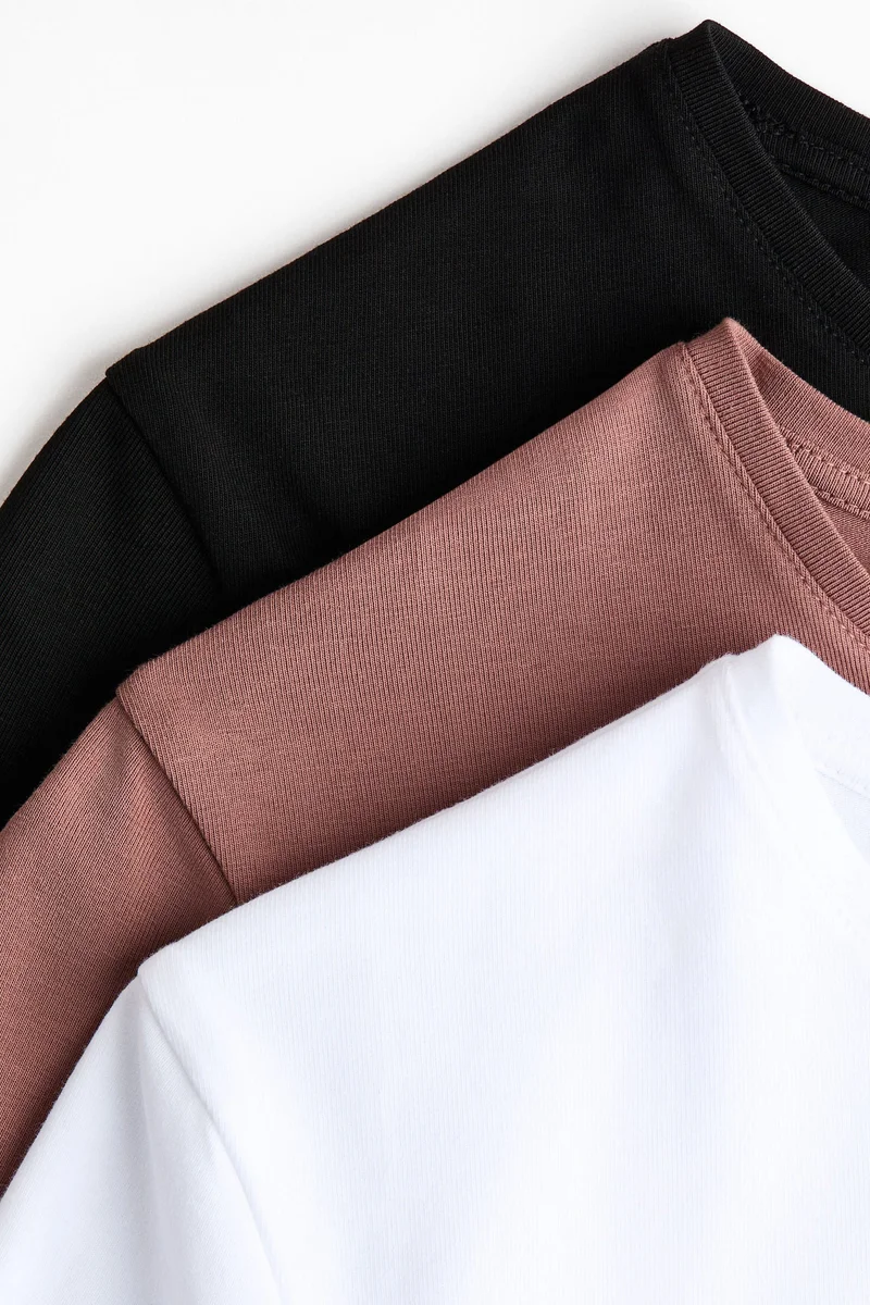 H&M 3-pack jersey tops