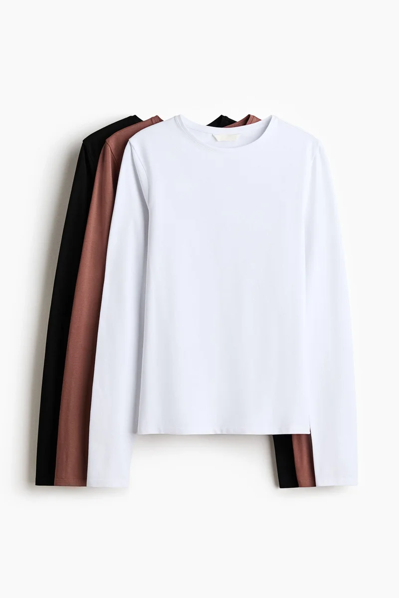 H&M 3-pack jersey tops