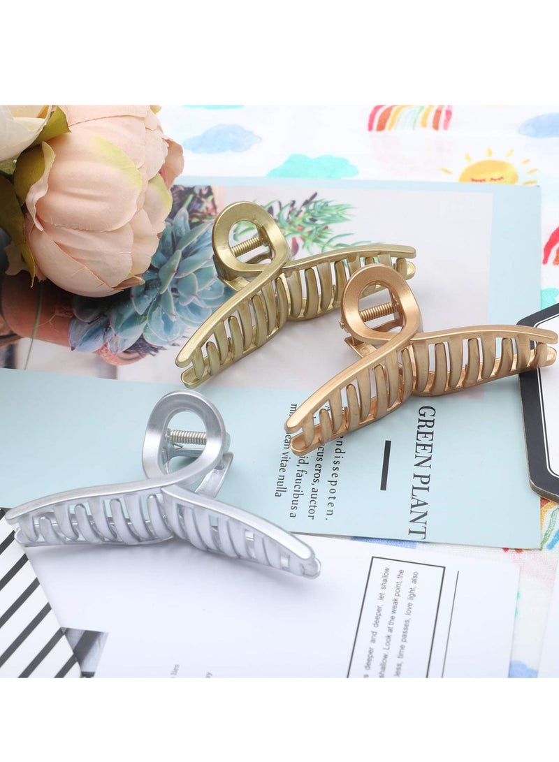 KASTWAVE Claw Hair Jaw Clips Barrettes 3 Pcs No Slip Claw Clip Hair Clamp Grips for Women Girls Jaw Clips Clamp Barrettes - Image 4
