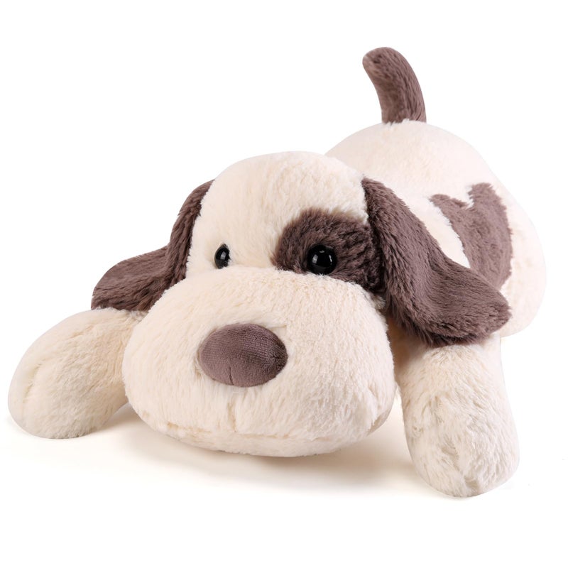 meowtastic Grey White Dog Weighted Stuffed Animals 22 Inch 45 Pounds Weighted Plush Dog Stuffed Animals Big Stuffed Dog Plush Pillow Cute Plush Toys Gifts for Kids Adults 22 45 lbs - Image 2