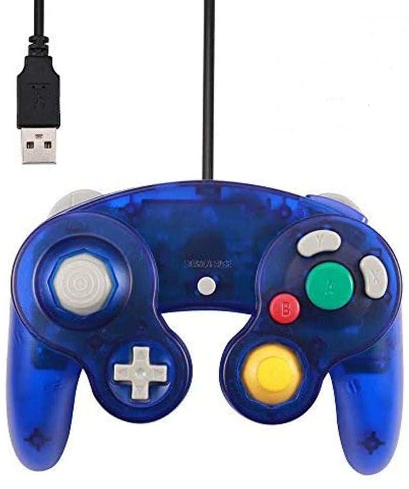 Arrocent وحدة تحكم GC، بديل لوحدة تحكم Gamecube، متوافقة مع وحدة تحكم USB سلكية/كمبيوتر شخصي ويندوز 7 8 10 (أزرق شفاف) - Image 5