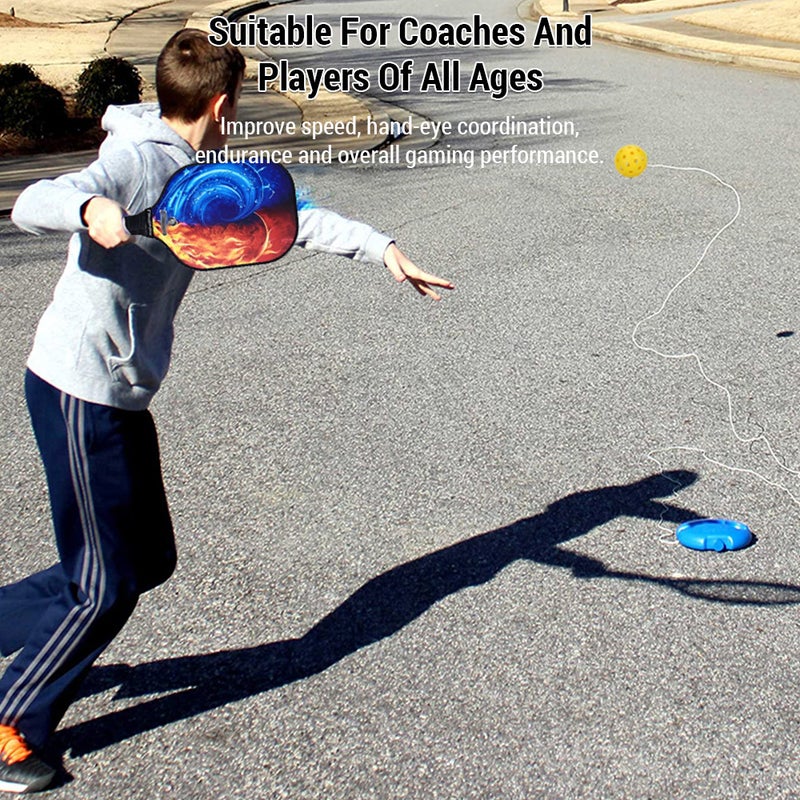 Match Buddy Pickleball Trainer Portable for All Skill Levels Single Player Pickleball Trainer Rebound - Image 2