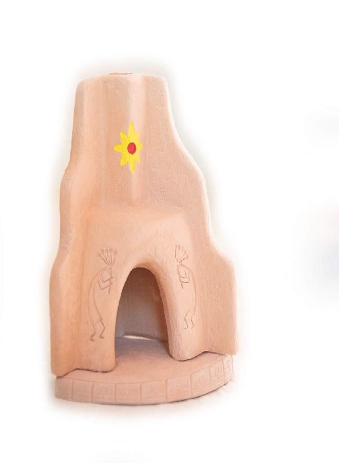 Incienso de Santa Fe Incienso de Santa Fe - Southwest Style Corner Fireplace Natural Wood Incense Burner, Includes 40 Piñon Incense Bricks - Image 4