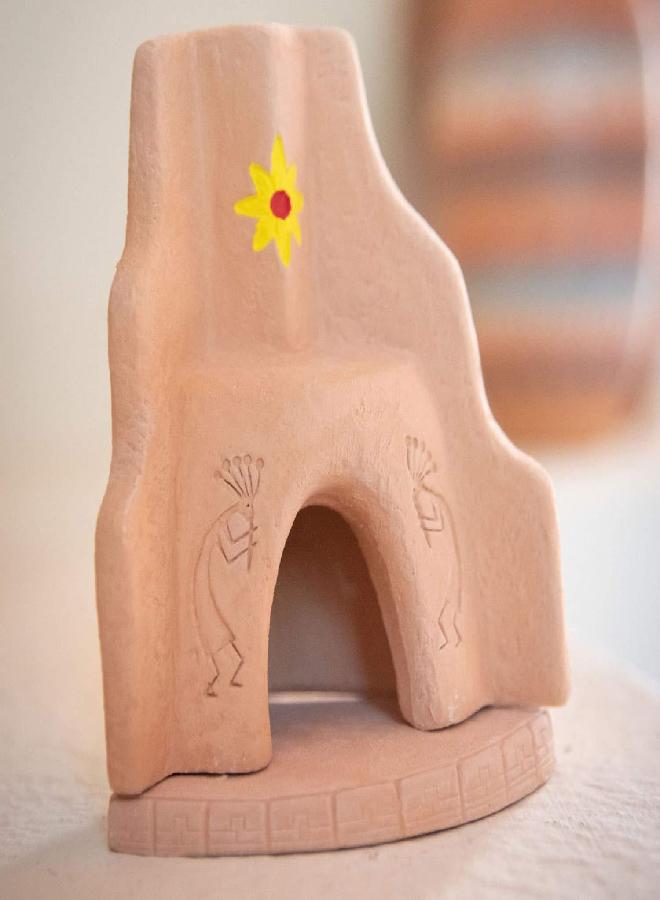 Incienso de Santa Fe Incienso de Santa Fe - Southwest Style Corner Fireplace Natural Wood Incense Burner, Includes 40 Piñon Incense Bricks - Image 3