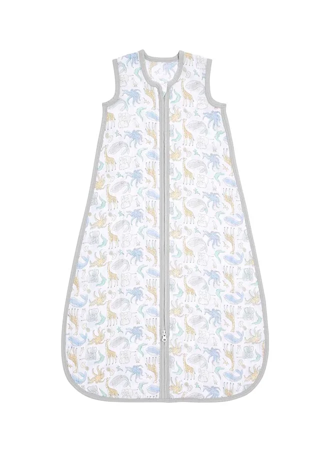 aden + anais Essentials Cotton Muslin 1.0 Tog Light Sleeping Bag Natural History (0 - 6 Months )
