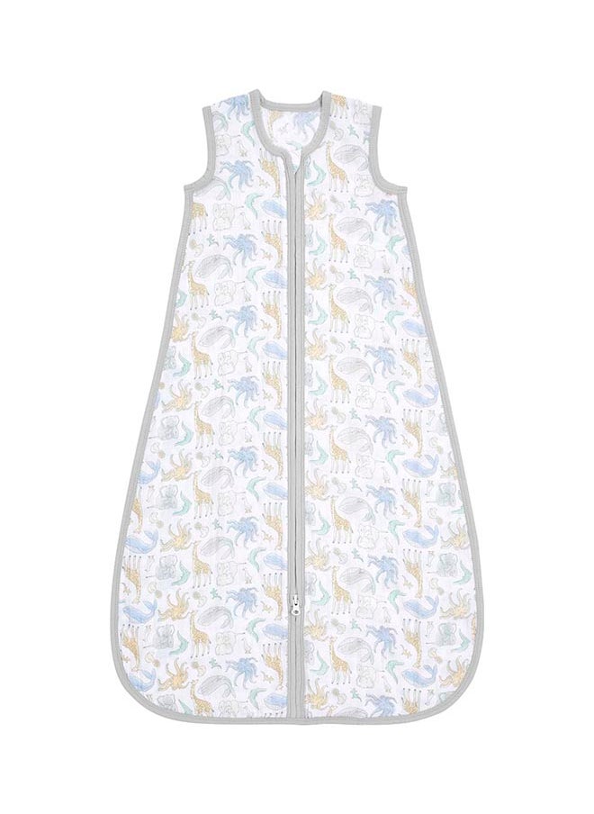aden + anais - Essentials Cotton Muslin 1.0 Tog Light Sleeping Bag Natural History (0 - 6 Months ) - Image 1
