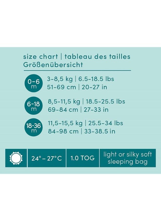 aden + anais - Essentials Cotton Muslin 1.0 Tog Light Sleeping Bag Natural History (0 - 6 Months ) - Image 1