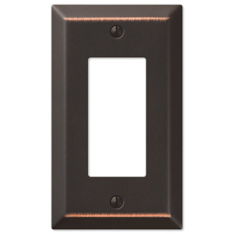 Amerelle 163RDB Century Wallplate, 1 Rocker, Steel, Aged Bronze, 1-Pack - Image 1