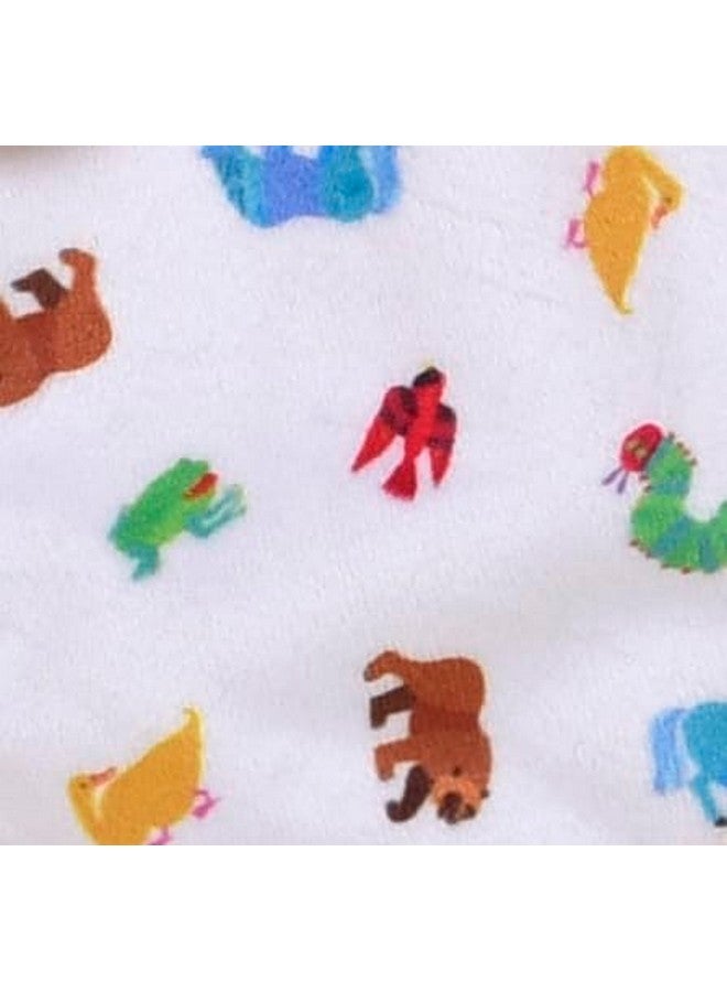 Baby Starters Brown Bear (What Do You See?) Snuggle Blanket With Rattle, Brown With Colorful Animals, 14 Inch - Image 2