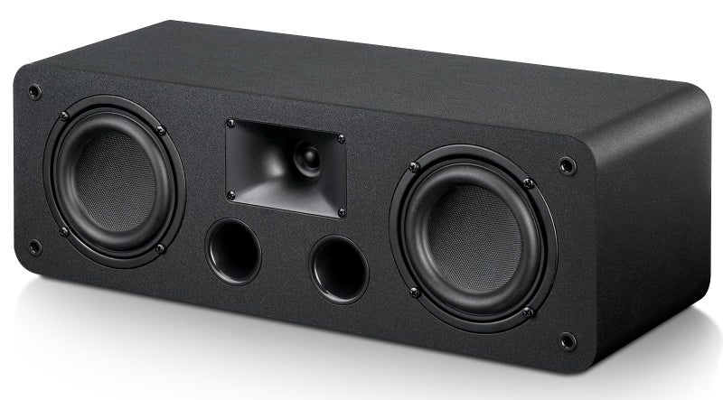 Saiyin Center Channel Speaker,Dual 4-Inch Woofers and Silk Tweeter, Crystal-Clear for Home Theater Dialogue,Passive, Wall Mountable, Single - Image 1