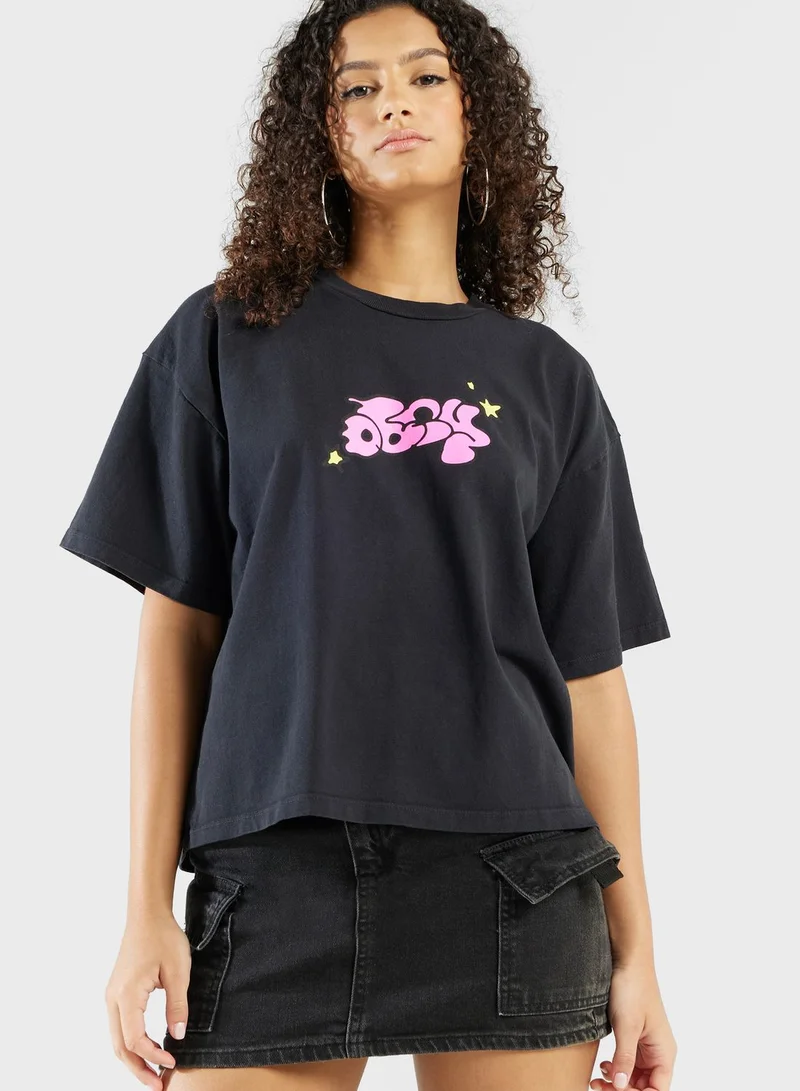 OBEY Bubble And Stars T-Shirt