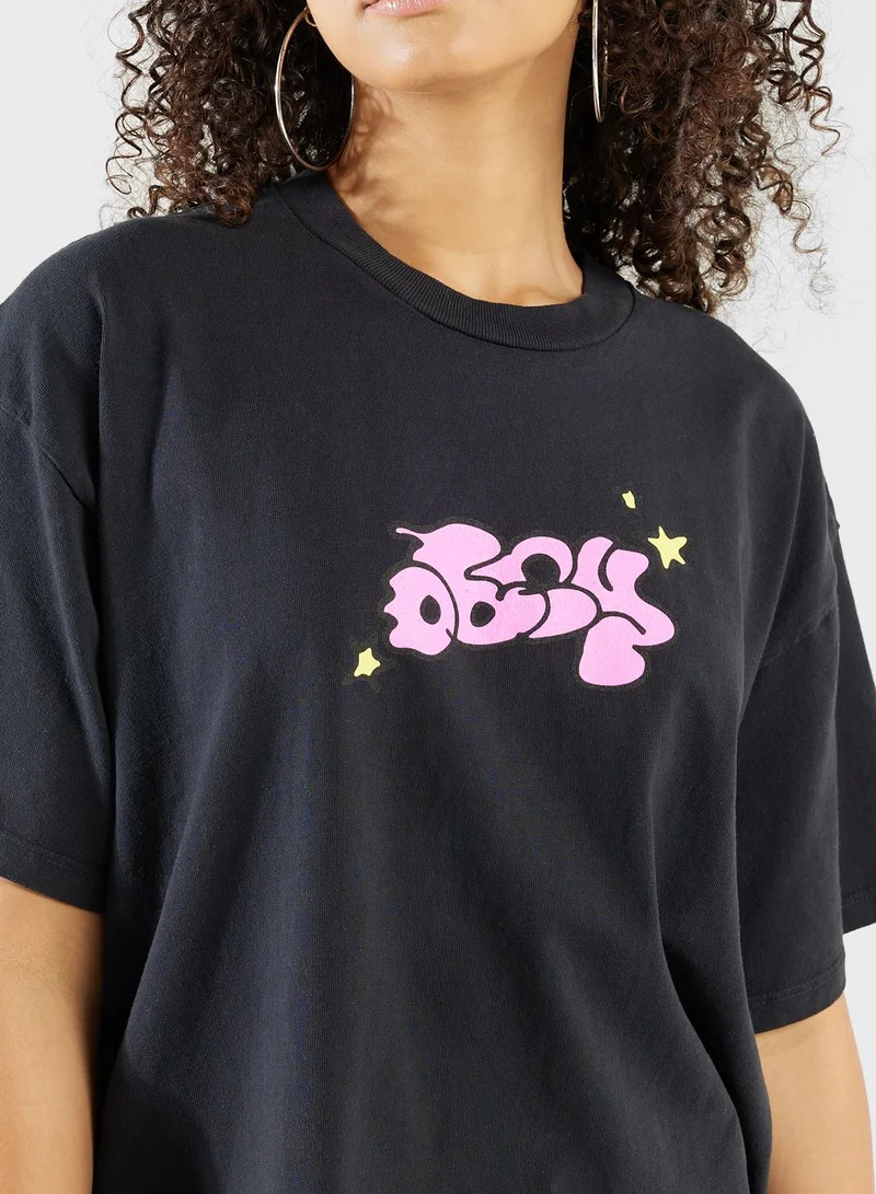 OBEY Bubble And Stars T-Shirt