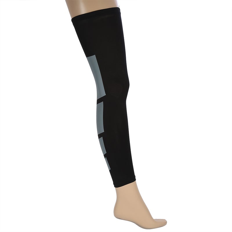 Elastic Leg Compression Long Sleeve Calf Support Brace Fit For Man and Women (black L) - Image 2
