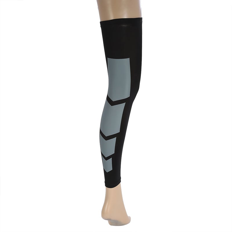 Elastic Leg Compression Long Sleeve Calf Support Brace Fit For Man and Women (black L) - Image 1