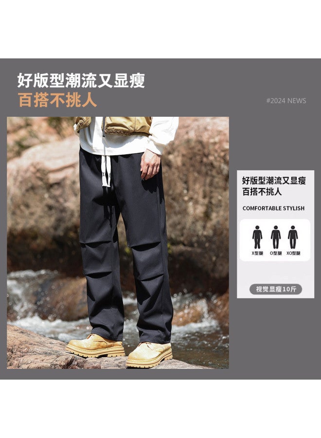 Baleno american Paratrooper Cargo Pants For Men - Outdoor Hiking Functional Wide-leg Casual Trousers - Image 3