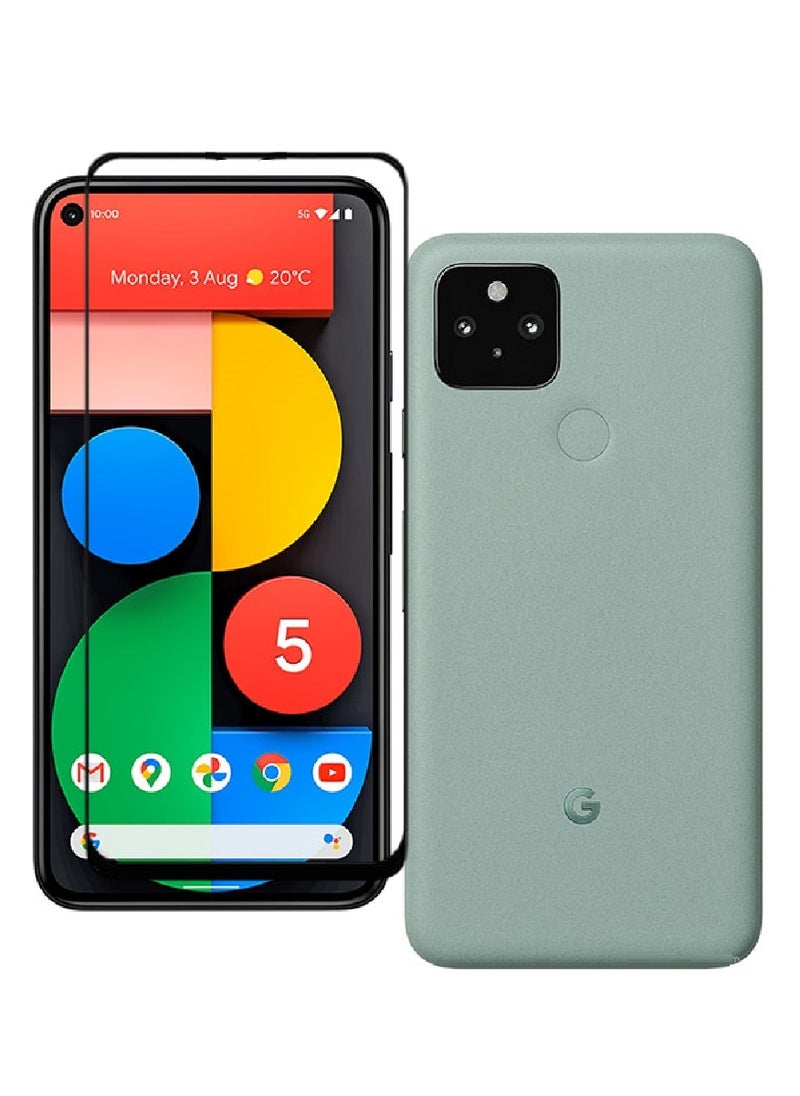 AINA Tempered Glass Screen Protector 5D Designed For Google Pixel 5 Full Glue Edge to Edge Full Screen Coverage And Bubble Free - Image 1