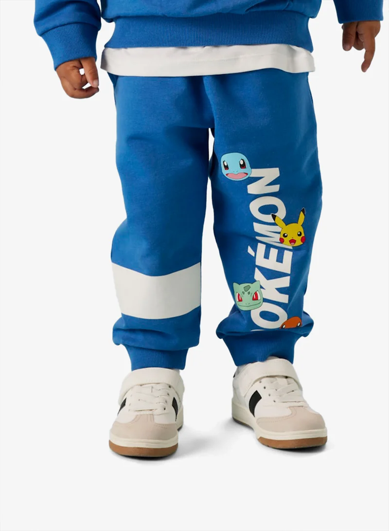 نيم ات بنطال رياضي للأطفال برباط خصر بتصميم بوكيمون