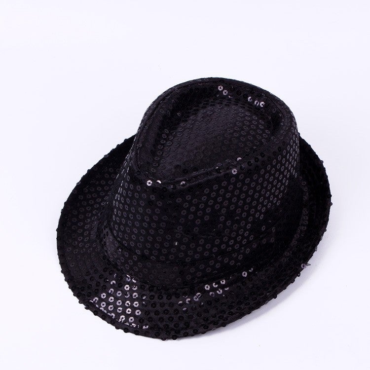 Kids Sequin Performance Top Hat black hat black hat