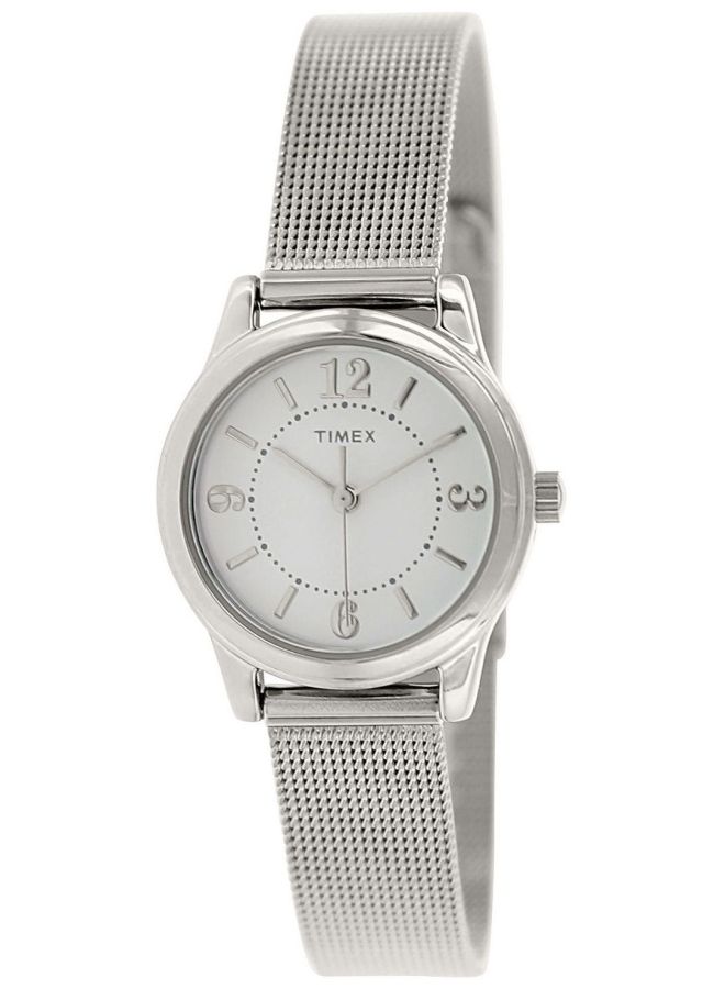 Timex Women's T2P457 Casey Dress Silver-Tone Stainless Steel Mesh Bracelet Watch