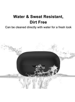 Y&D Silicone Case Cover Compatible with JBL Live Pro 2TWS, Protective Earphones Skin Cover, Soft Shockproof Carabiner Accessories, Black  - Image 4