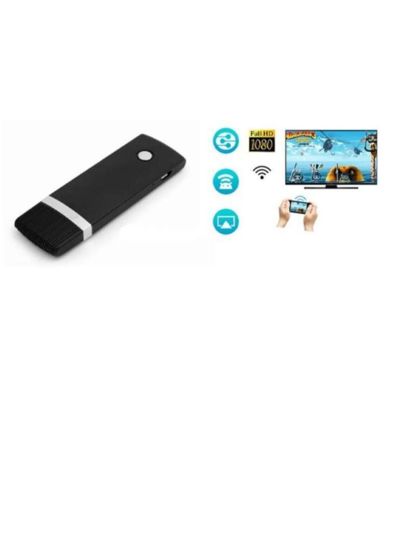 Generic Wireless Display Dongle Receiver for Notebook Devices Black  - Image 3
