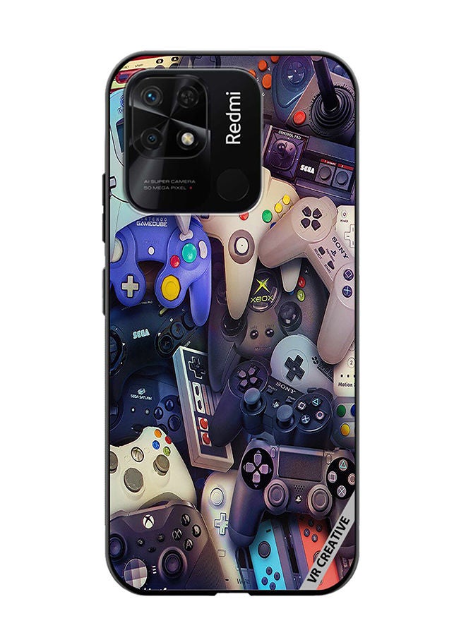 VR CREATIVE Protective Case Cover For Xiaomi Redmi 10C Remote Controls Design Multicolour - Image 1