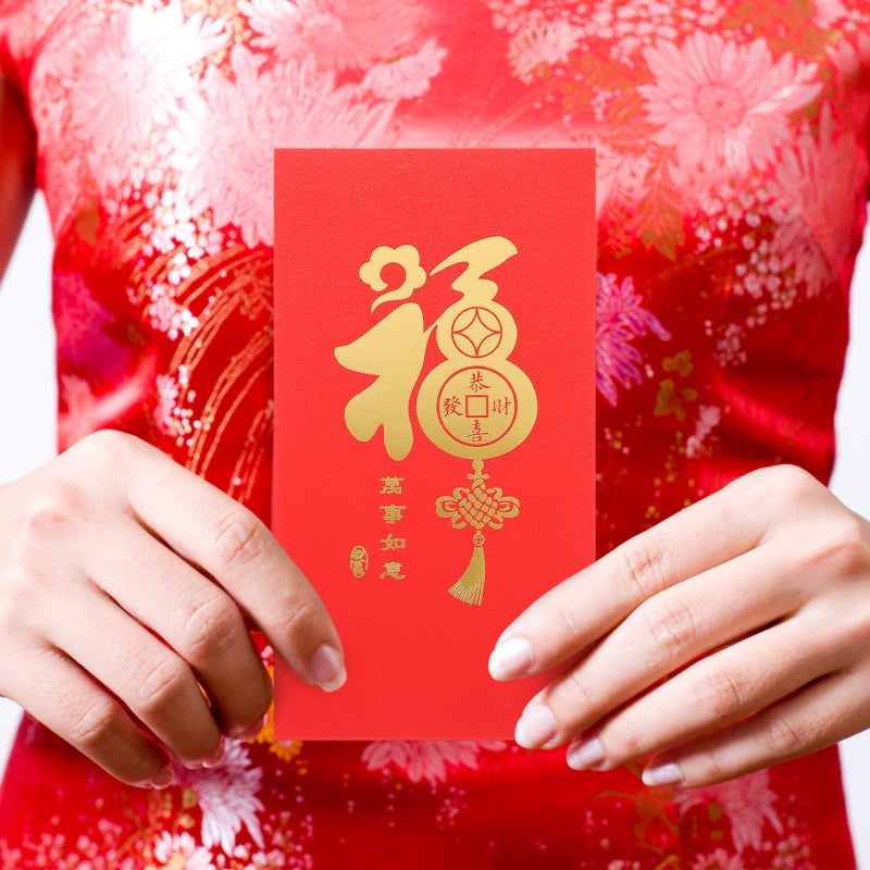 Red Chinese Envelopes 10pcs Creative Money Pouches for Weddings Year Celebrations - Image 3