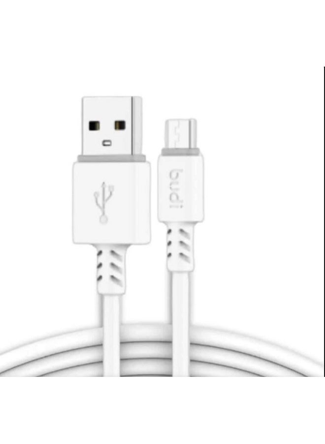 بودي كابل شحن ومزامنة USB-A إلى Micro USB - ضروري للشحن السريع والموثوق ونقل البيانات.M8J011M-WHT - Image 1