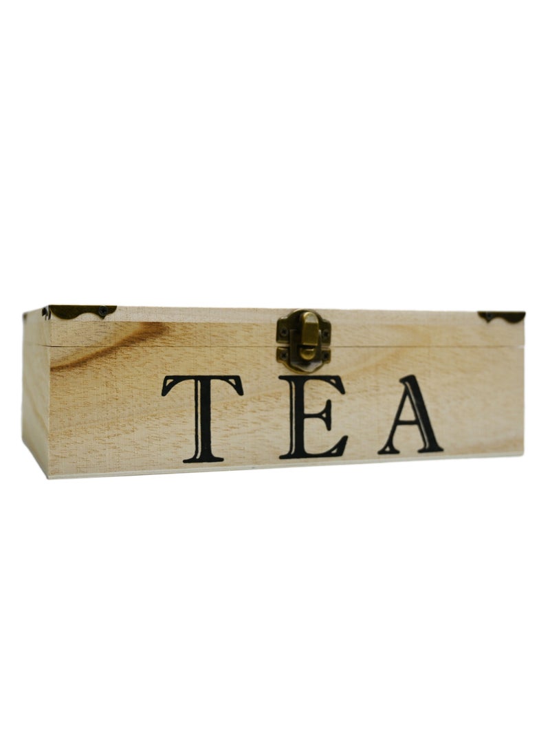 6 Compartment Tea Bag Storage Box/ Kitchen Storage Box/Storage Organizer/ Box For Tea, Coffee, Candies/ Kitchen Accessories/ Tea Bag Holder  - Image 2
