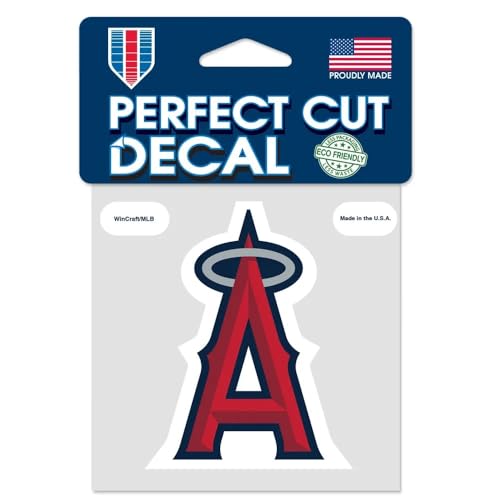 Wincraft MLB Angels Perfect Cut Color Decal, 4" x 4" - Image 1