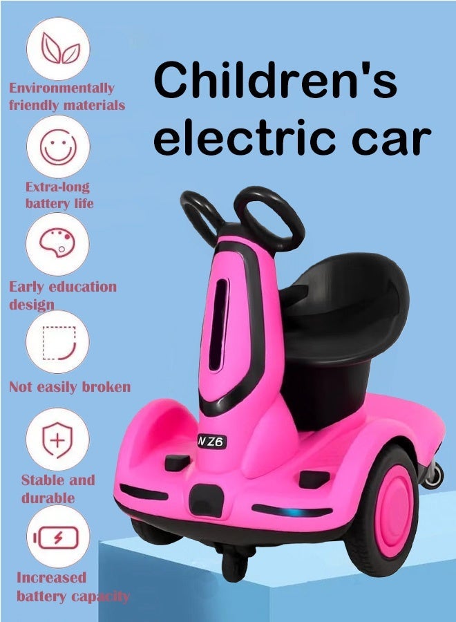 فيزما سكوتر كهربائي للاطفال متعدد الوظائف, رباعي العجلات سكوتر للصغار كهربائي مع دفع ثنائي العجلات, الموسيقى والضوء, UK قابس, سكوتر كهربائي للأطفال من 3 إلى 7 سنوات، الأولاد والبنات - Image 1