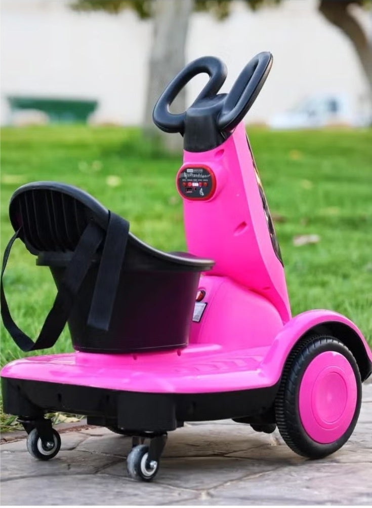 فيزما سكوتر كهربائي للاطفال متعدد الوظائف, رباعي العجلات سكوتر للصغار كهربائي مع دفع ثنائي العجلات, الموسيقى والضوء, UK قابس, سكوتر كهربائي للأطفال من 3 إلى 7 سنوات، الأولاد والبنات - Image 3