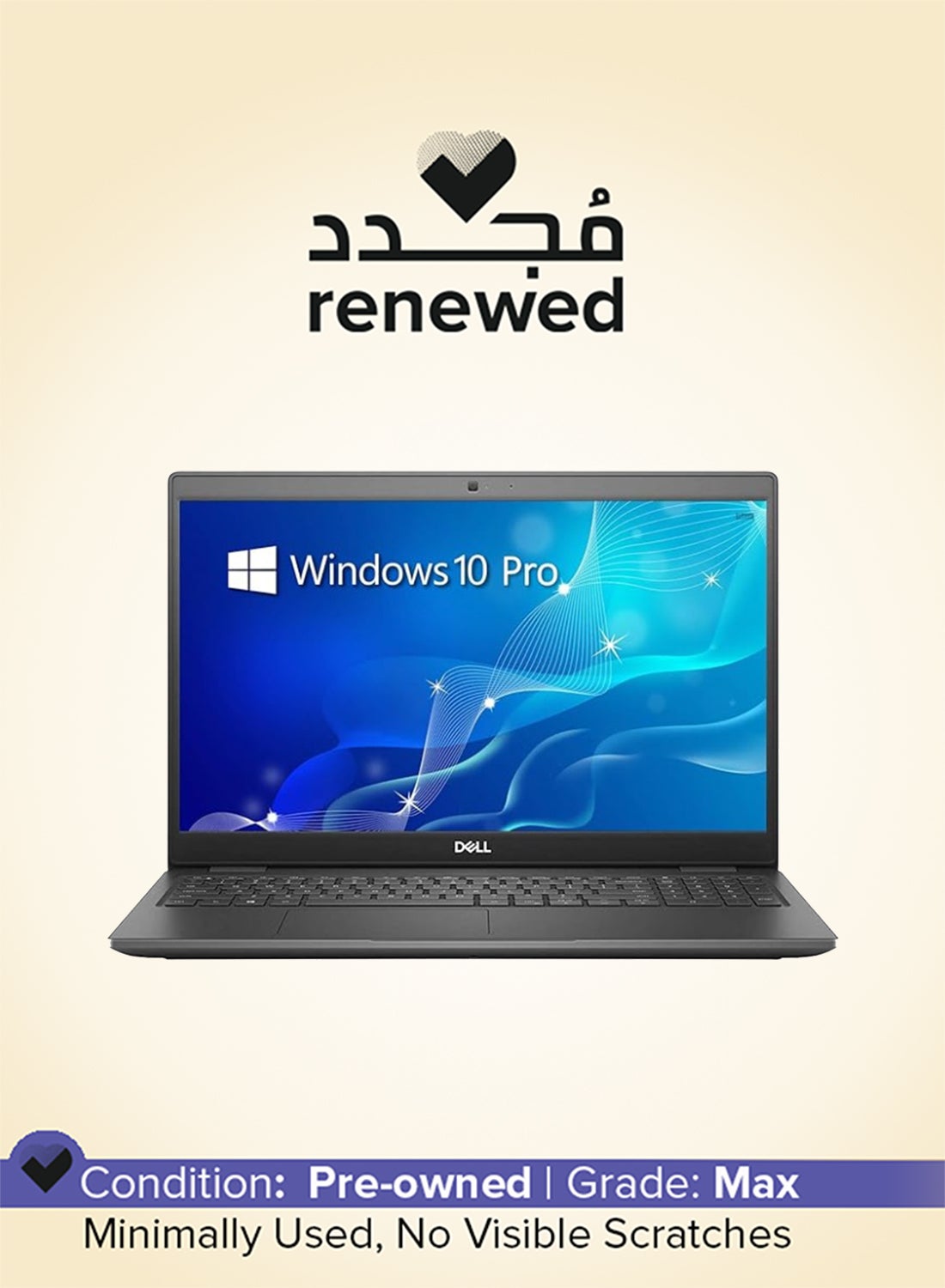 Renewed - Latitude 3510 Laptop With 15.6-Inch Full HD Display,Intel Core i5-10210U Processor/Quad Core/10th Gen/8GB RAM/256GB SSD/Intel UHD Graphics/Windows 10 Pro English Grey