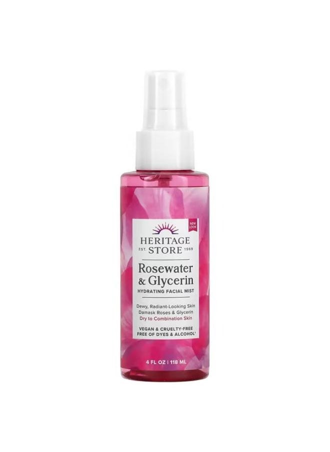 Rosewater & Glycerin, Hydrating Facial Mist, 4 fl oz (118 ml) - pzsku/ZBA026266C5DAA88F7379Z/45/_/1709716533/d4bb3d57-17c4-4a59-a19a-48fb7cd9a7df