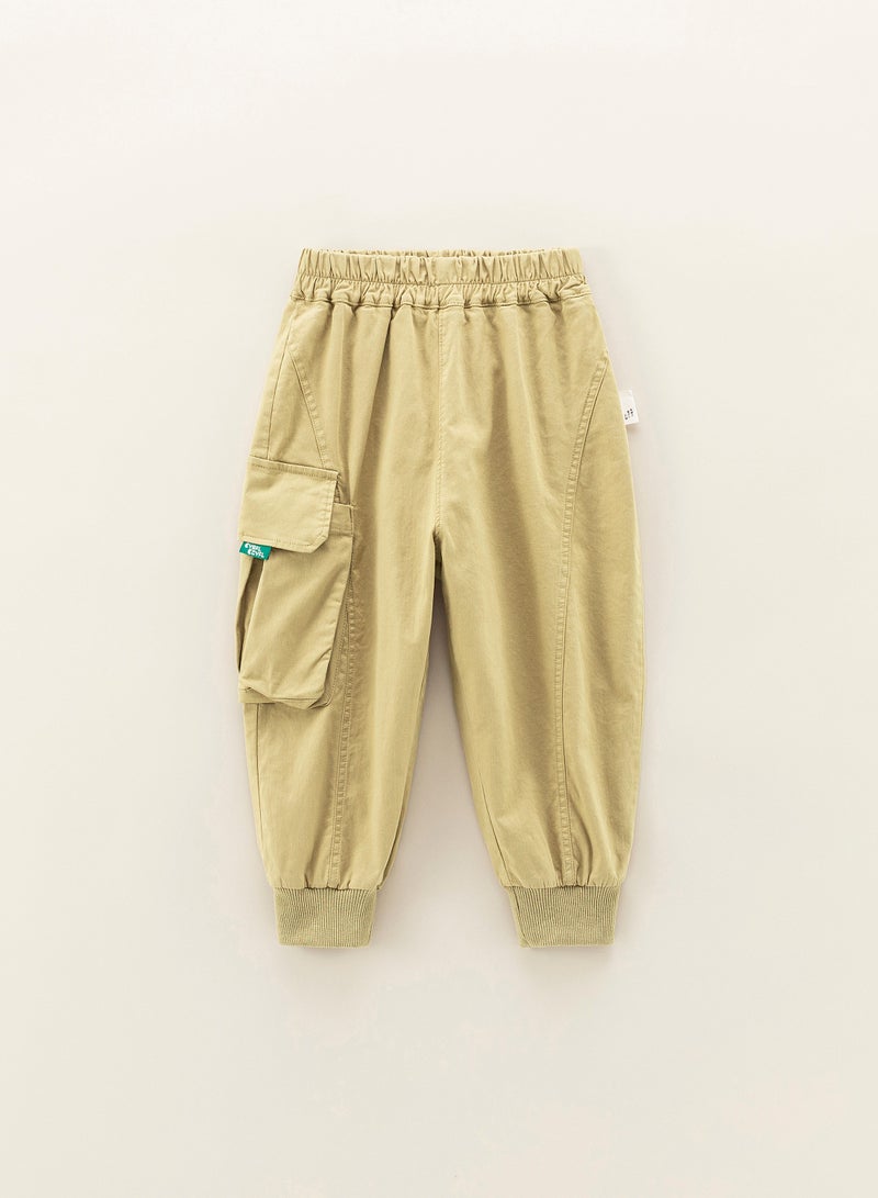 BEIBEIYIN Children's Pants 90-130cm Khaki