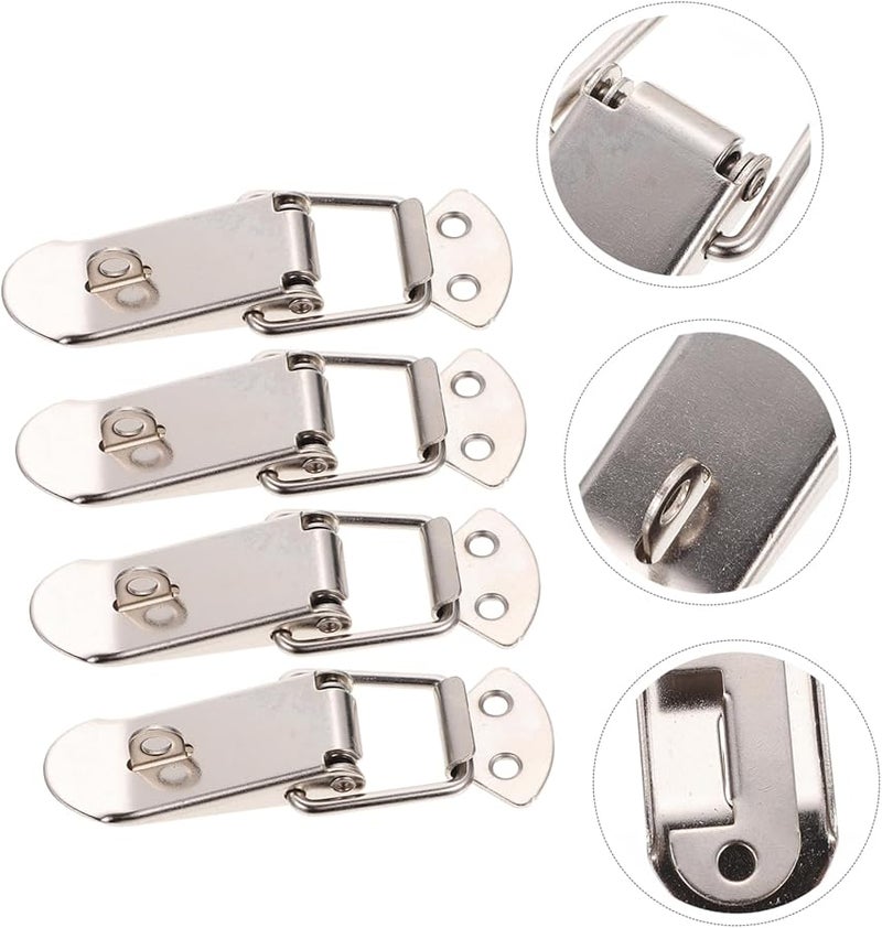 Antique Metal Box Buckle Locks 4pcs Set Strong DIY Wooden Case Latch Clasps - Image 5