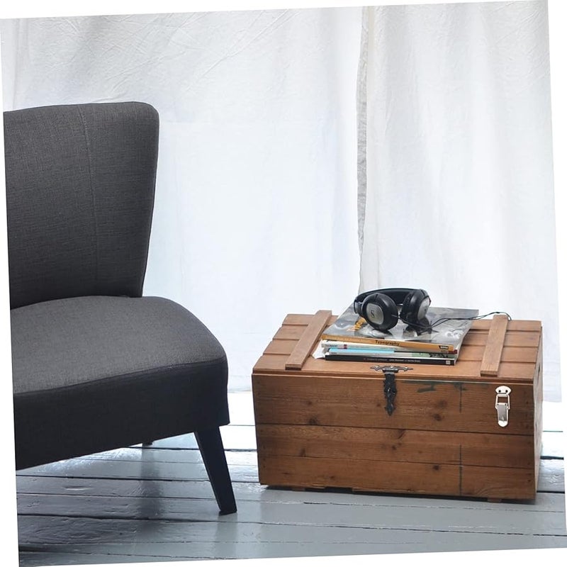 Antique Metal Box Buckle Locks 4pcs Set Strong DIY Wooden Case Latch Clasps - Image 4