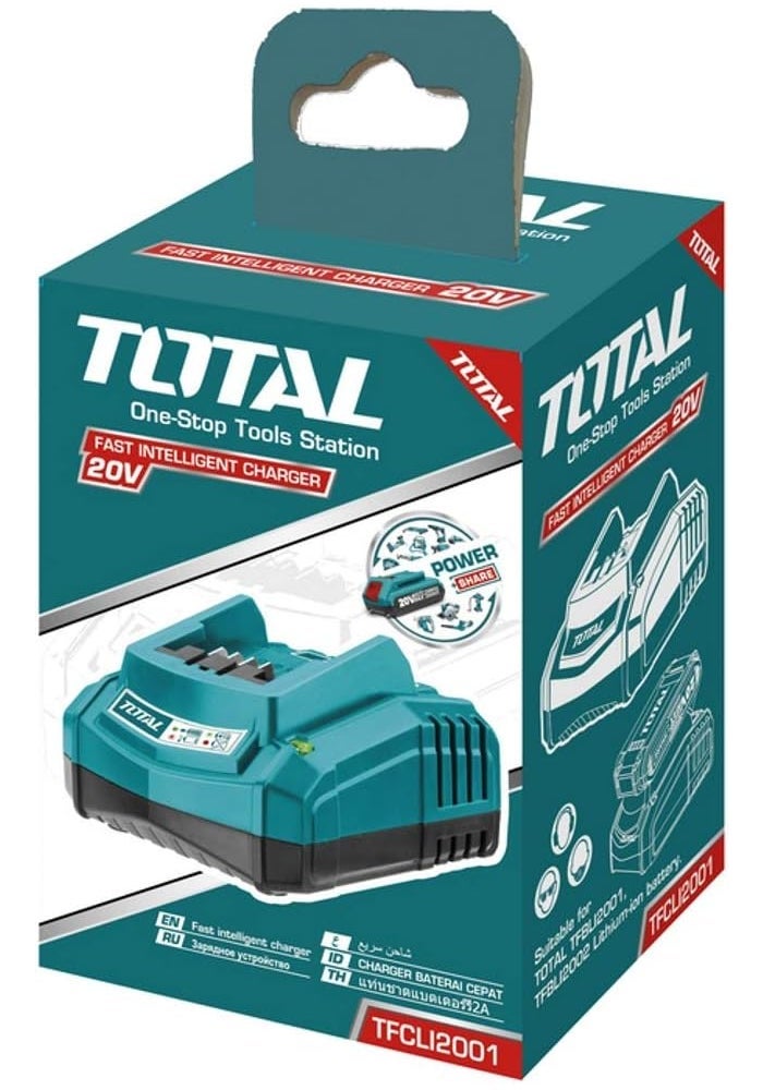 TOTAL شاحن سريع TOTAL لبطارية Li-Ion بجهد 20V - Image 2