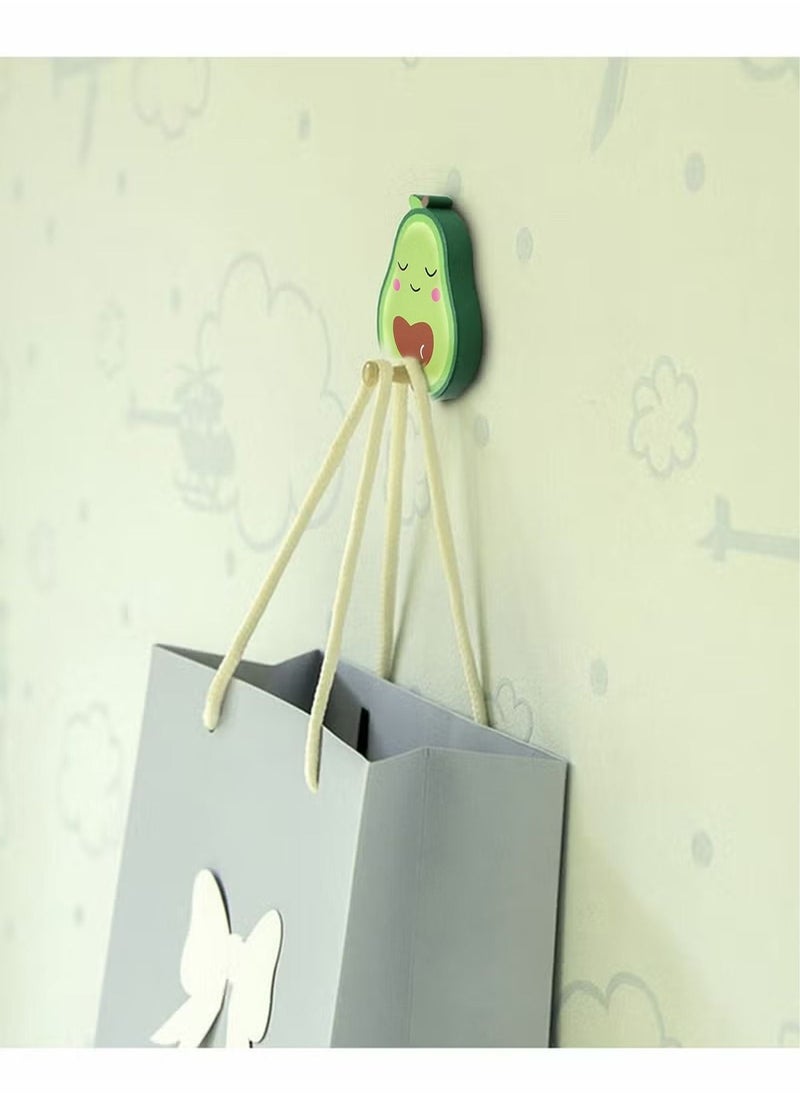 Generic - 3 Pcs Self Adhesive Hooks, Cute Cartoon Wooden Sticky Hooks, Wall Hooks Stick on Hooks, Bathroom Hooks, Self Adhesive Hooks for Hanging, Key, Plug, Kitchen Utensils, Towel - Image 1